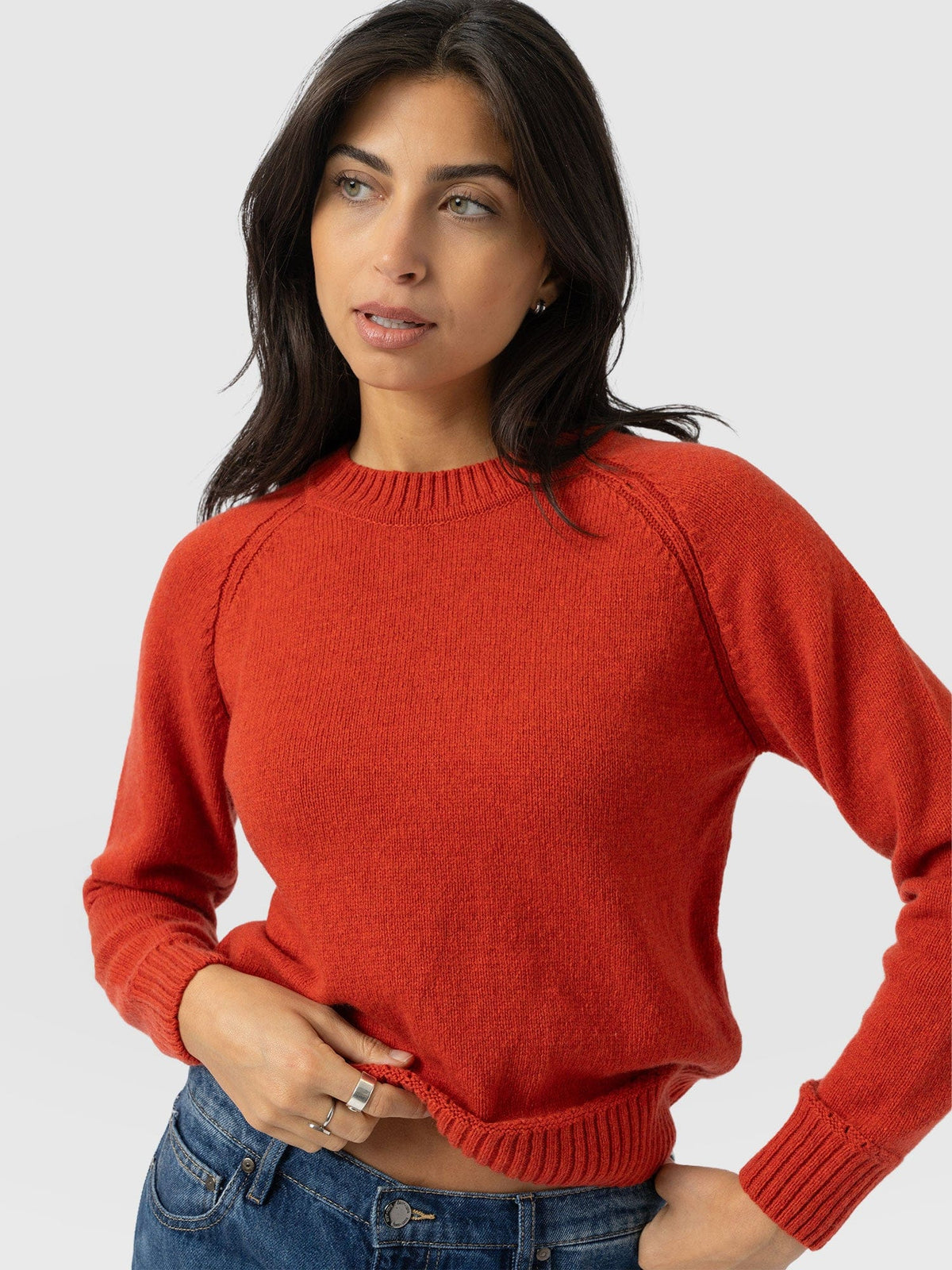 Oxford Cashmere Sweater - Orange