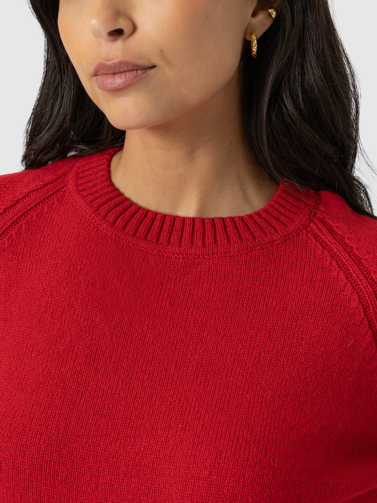 Oxford Cashmere Sweater - Red