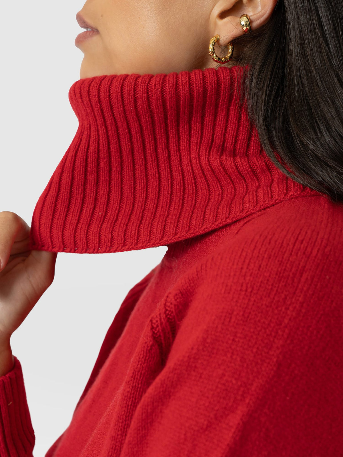 Oxford Cashmere Sweater - Red