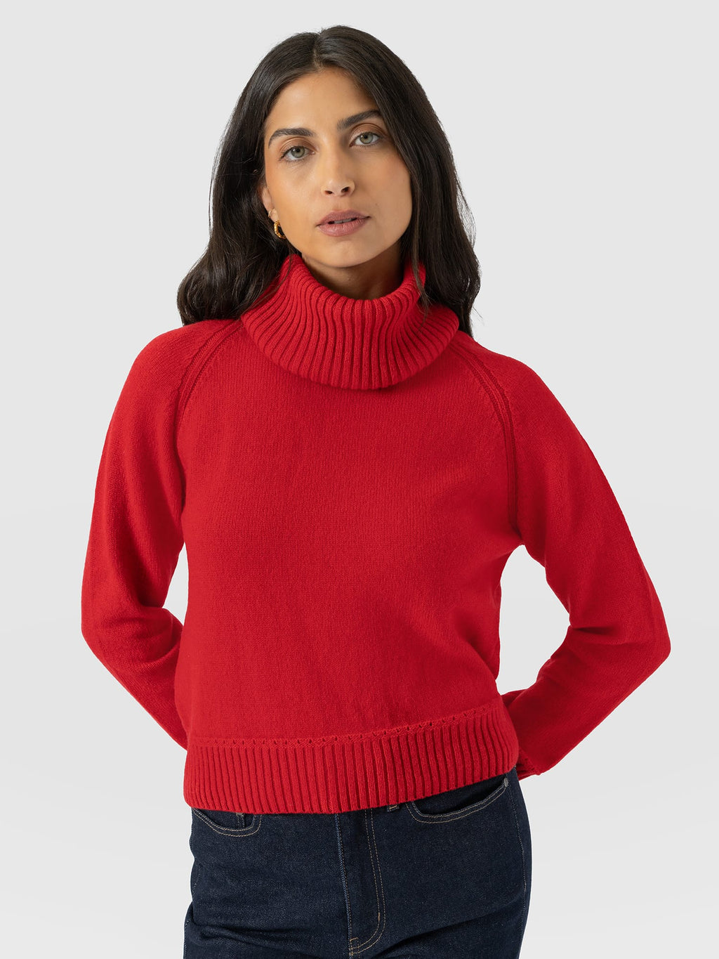 Oxford Cashmere Sweater - Red