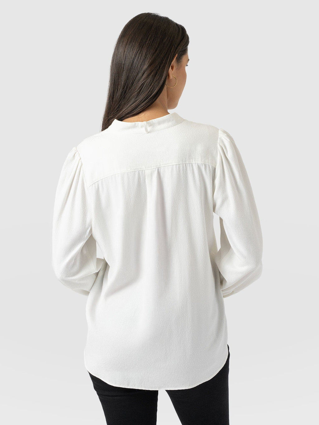 Paxton Pussybow Blouse - Cream