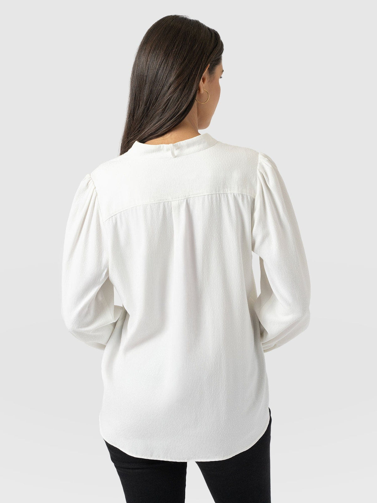 Paxton Pussybow Blouse - Cream