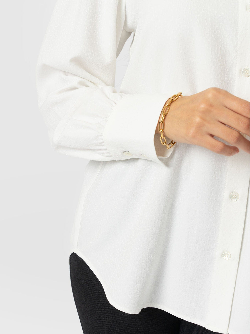 Paxton Pussybow Blouse - Cream