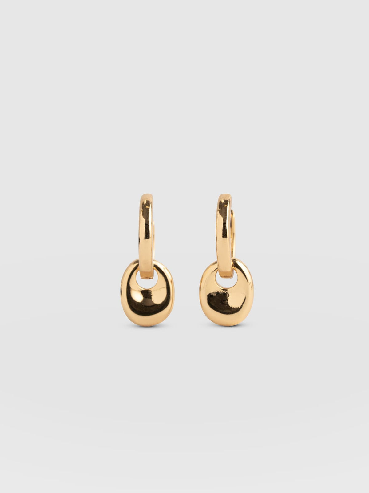 Pebble Drop Earrings - Gold