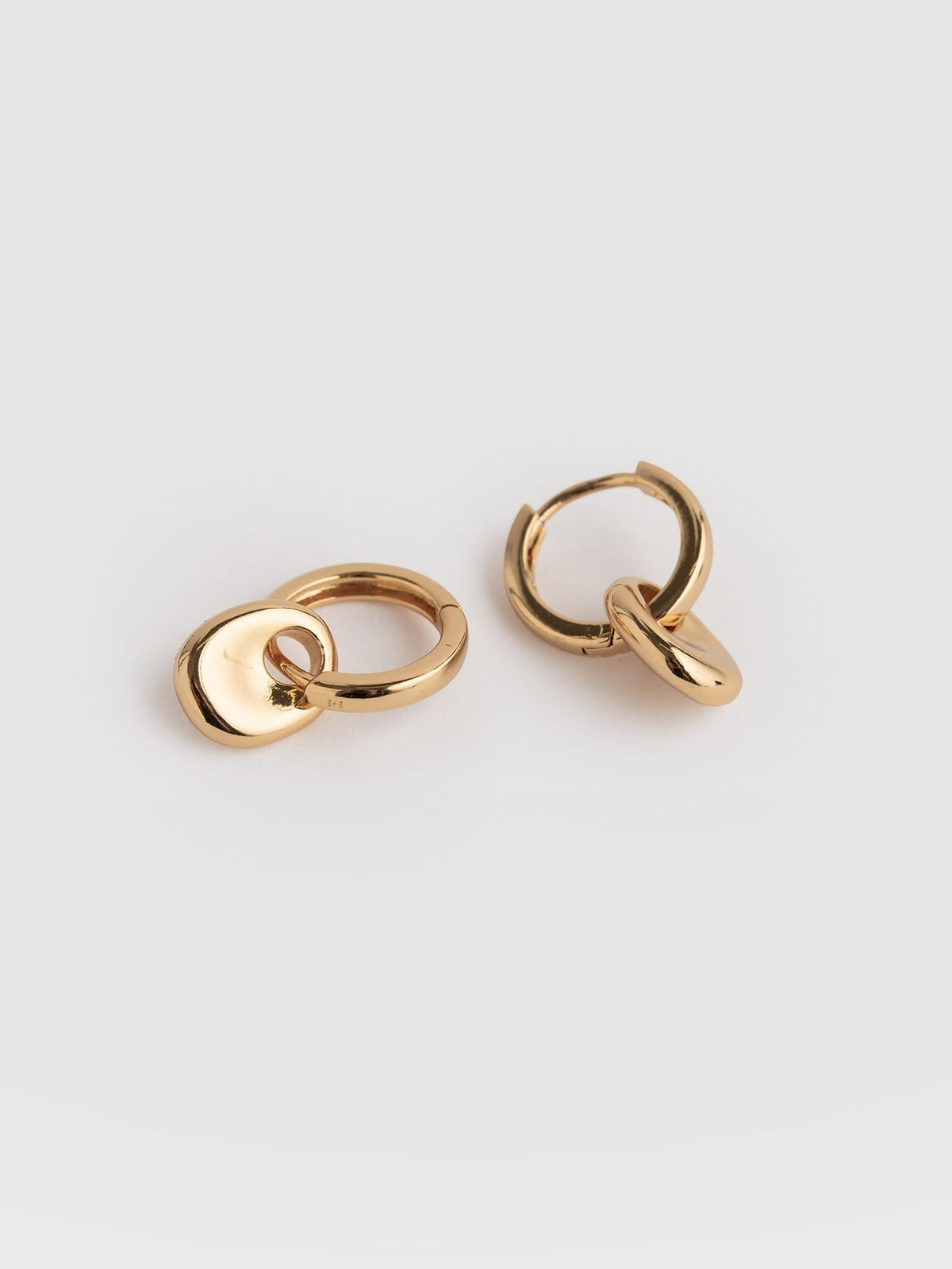 Pebble Drop Earrings - Gold