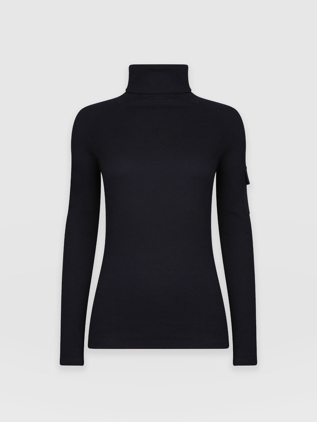 Pocket Turtle Neck - Navy