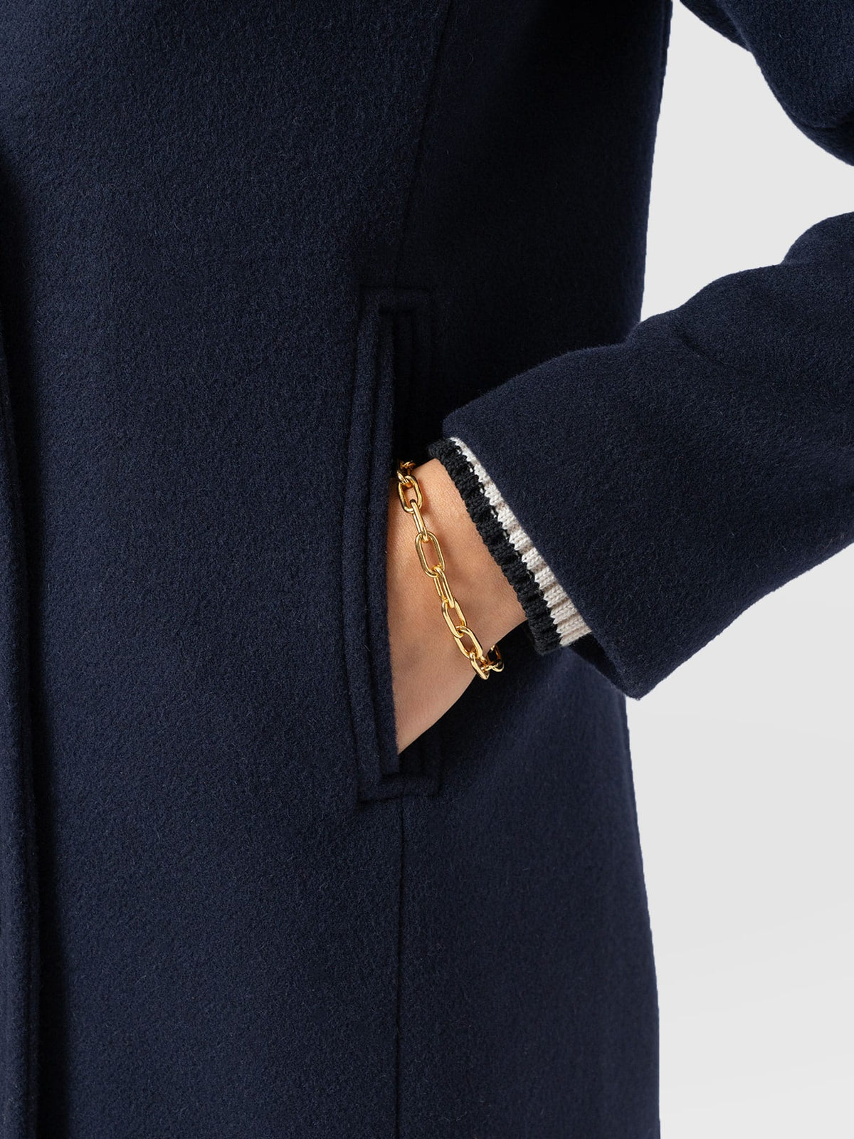 Quinn Pea Coat - Navy