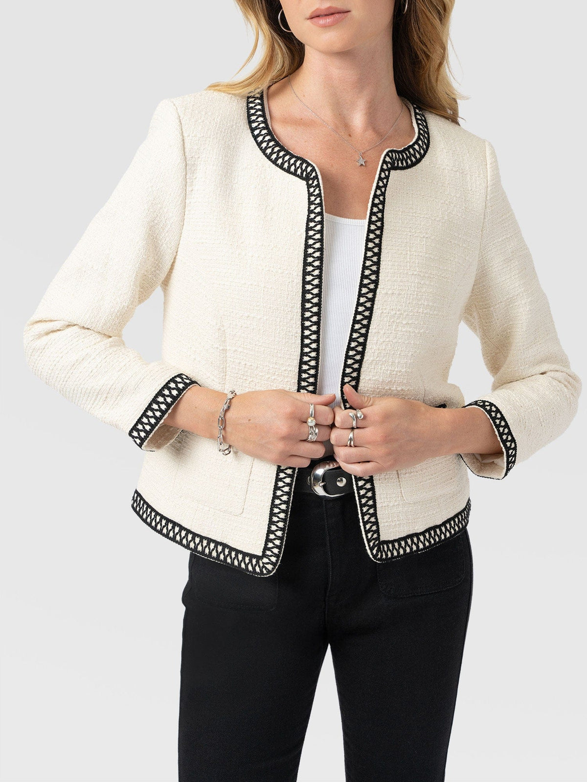 Rayner Jacket - Cream/Black