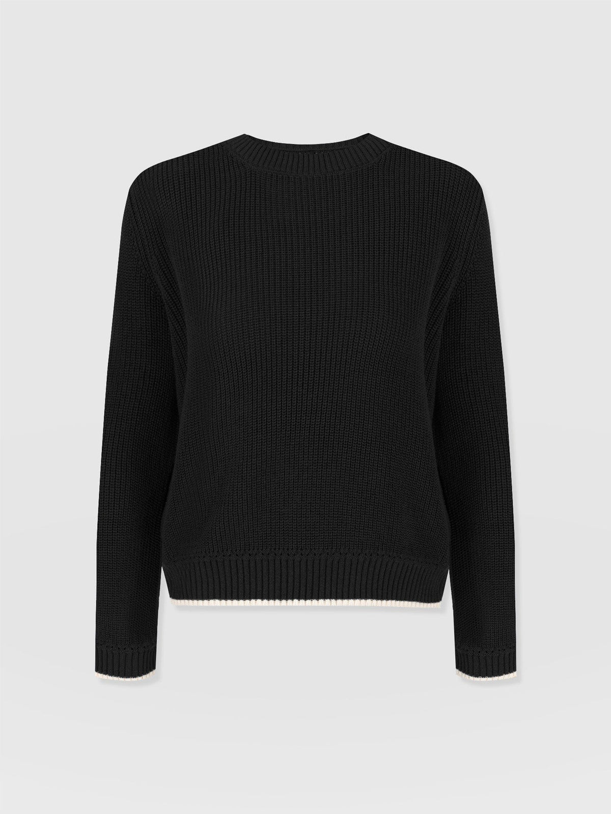 Remy Crop Sweater - Black