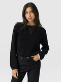 Remy Crop Sweater - Black