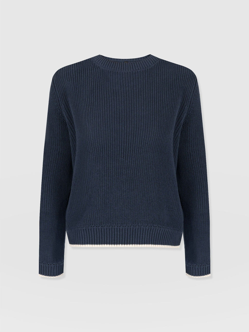 Remy Crop Sweater - Navy