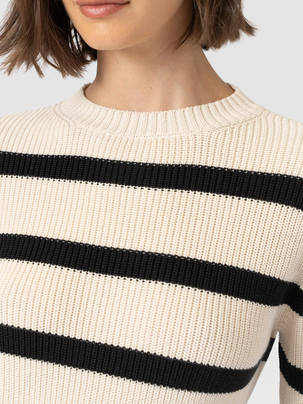 Remy Crop Sweater - Stripe