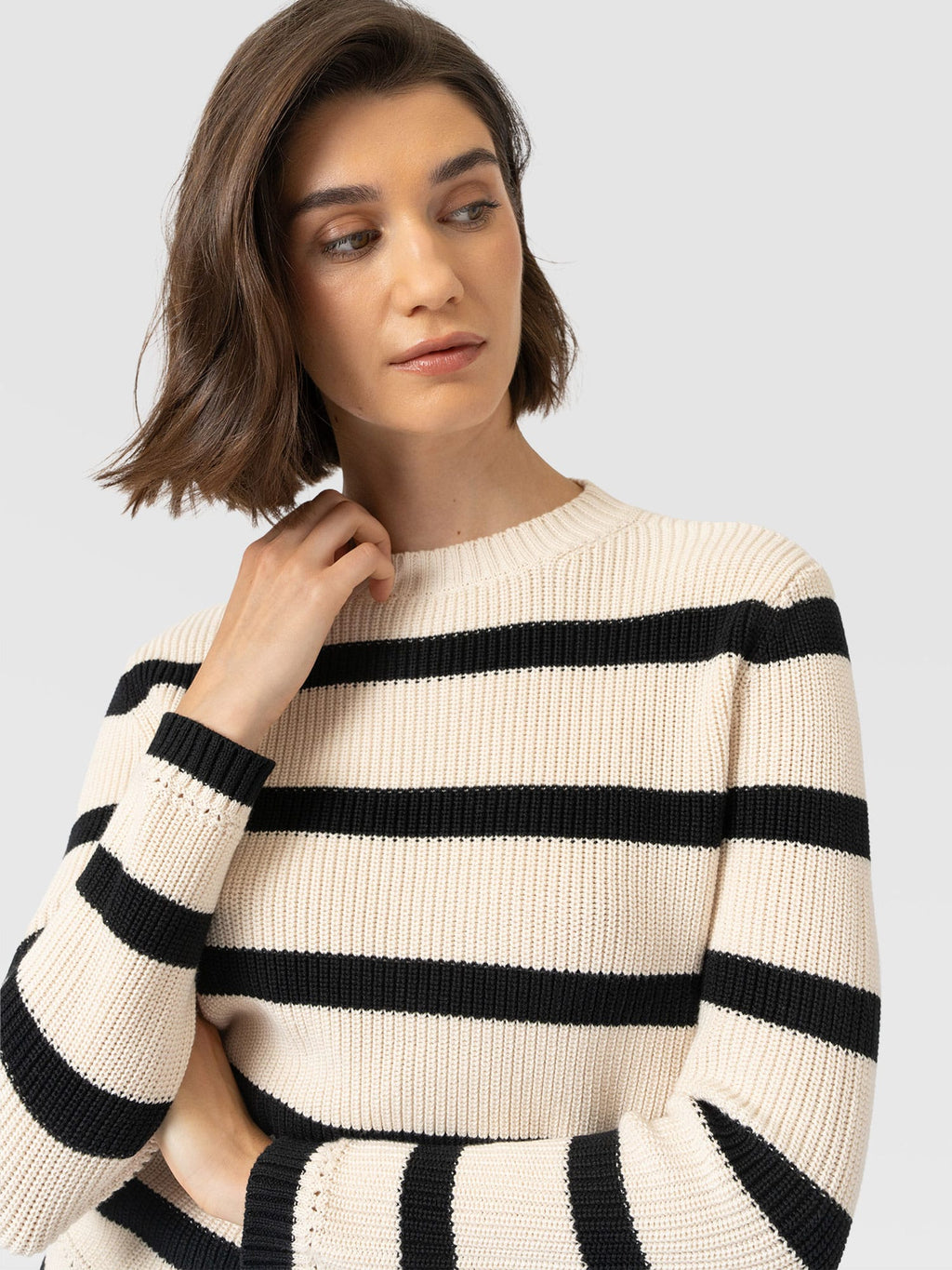 Remy Crop Sweater - Stripe