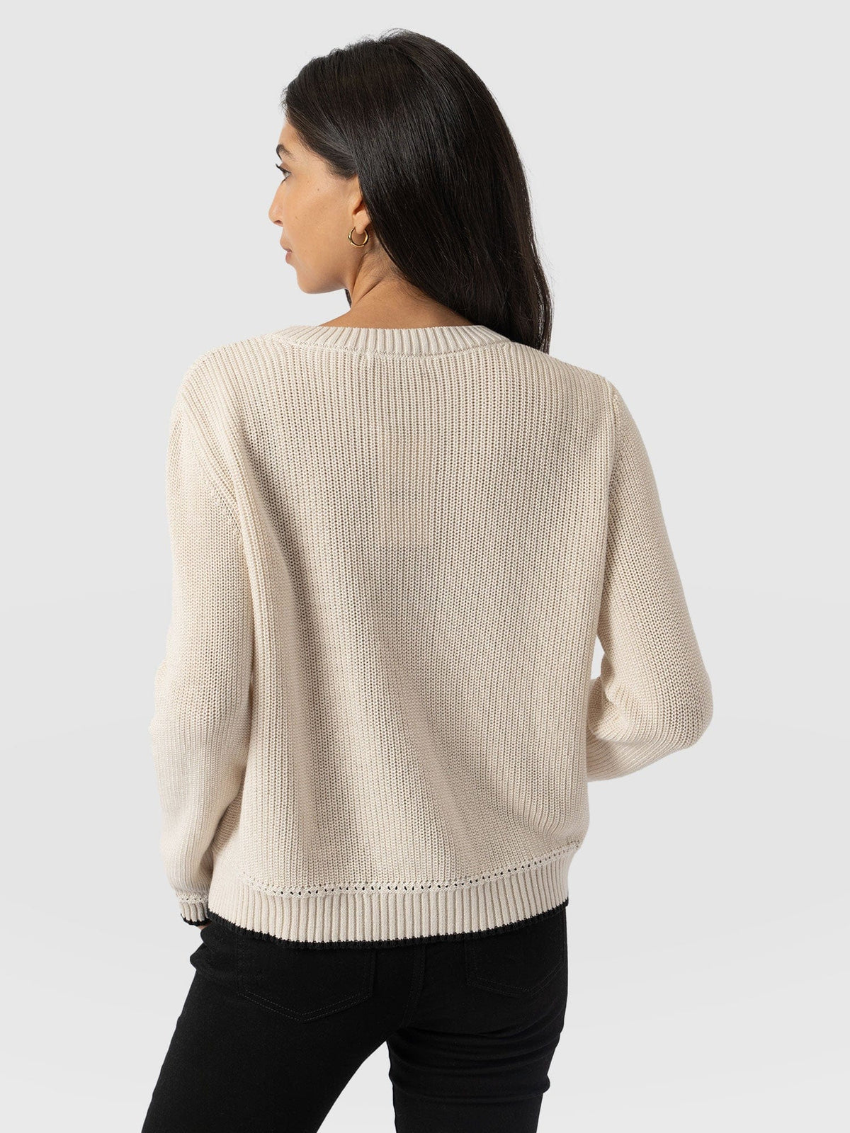 Remy Crop Sweater - Cream