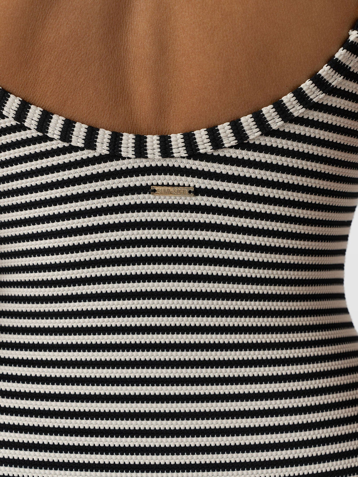 Riley Cross Front Swimsuit - Stripe