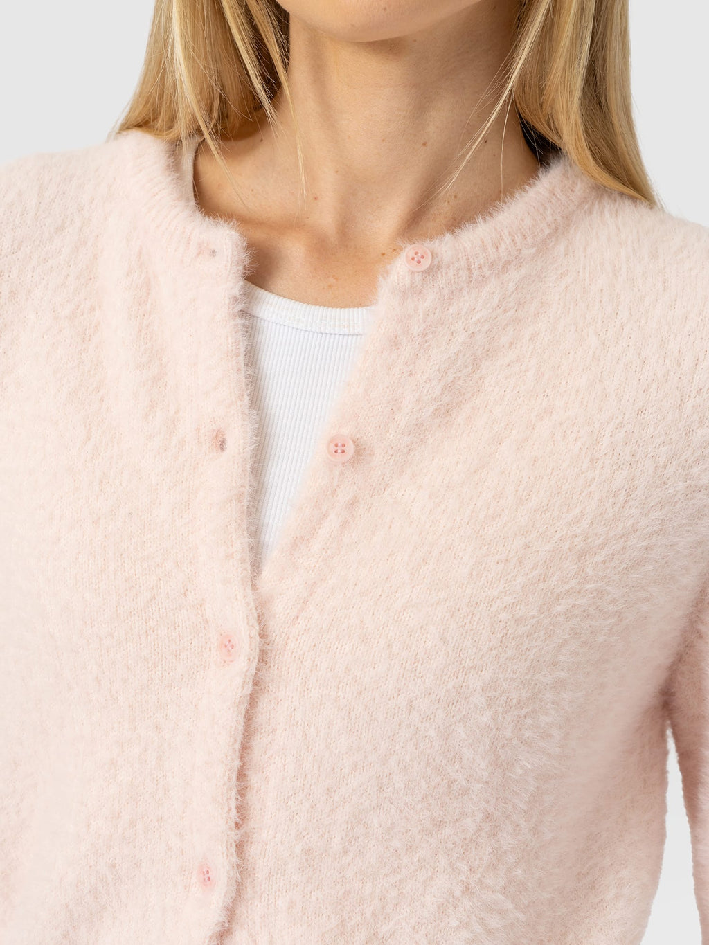 Rosalie Cardigan - Pale Pink