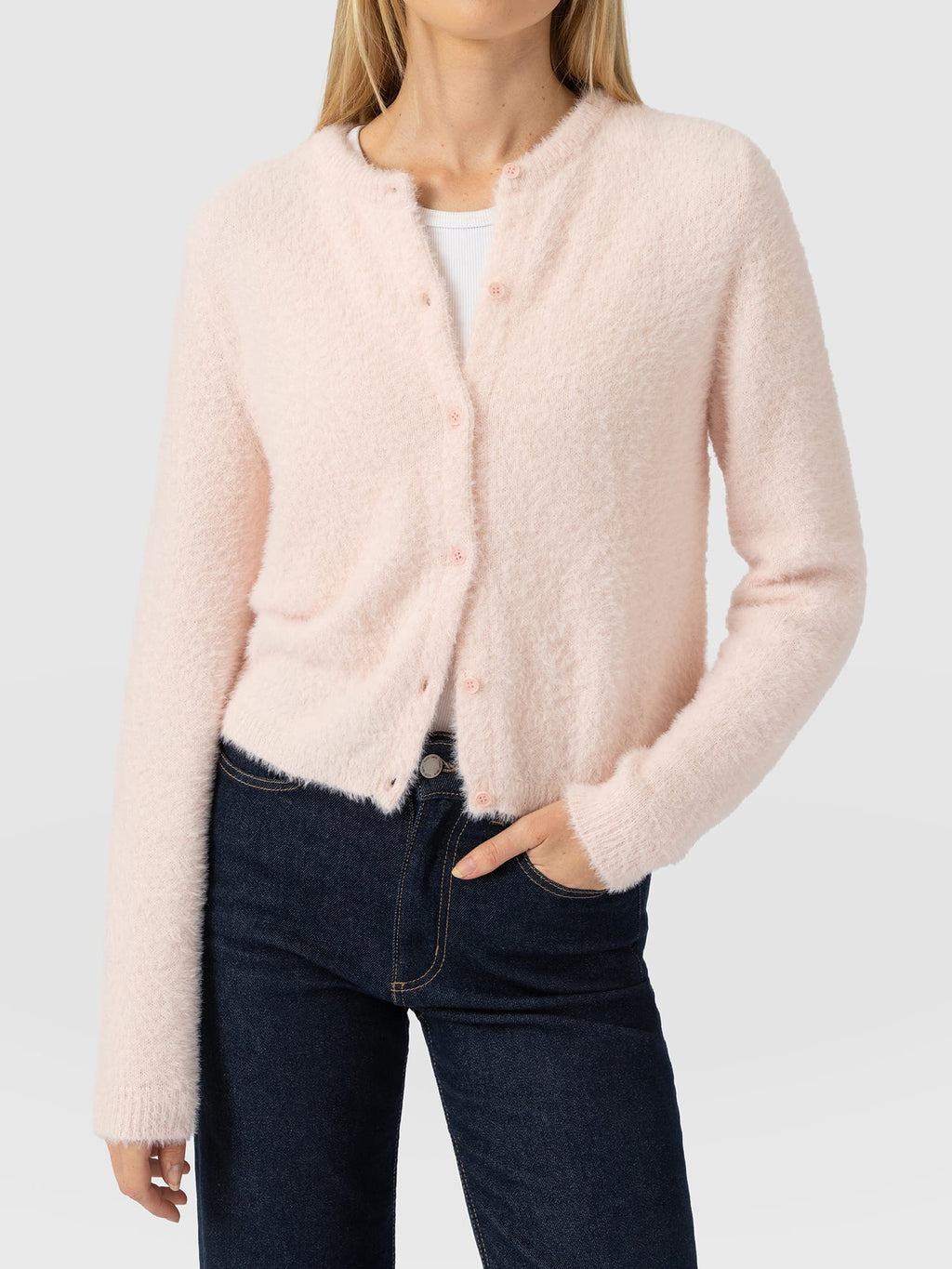 Rosalie Cardigan - Pale Pink