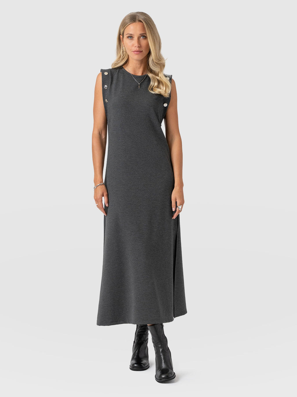 Rowan Dress - Charcoal - Molten