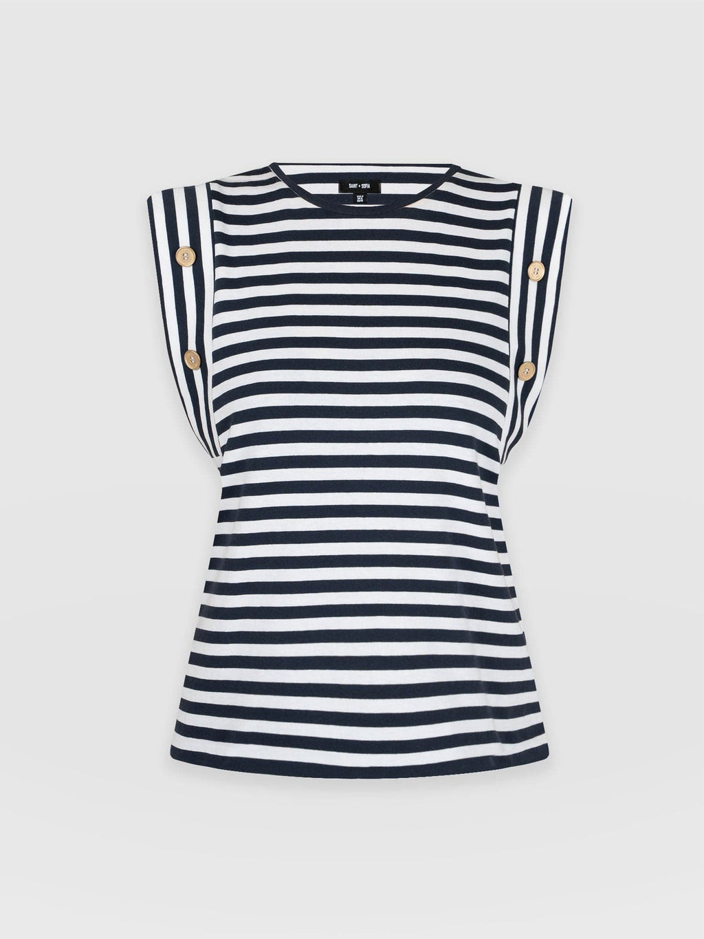 Rowan Tee - Navy Stripe