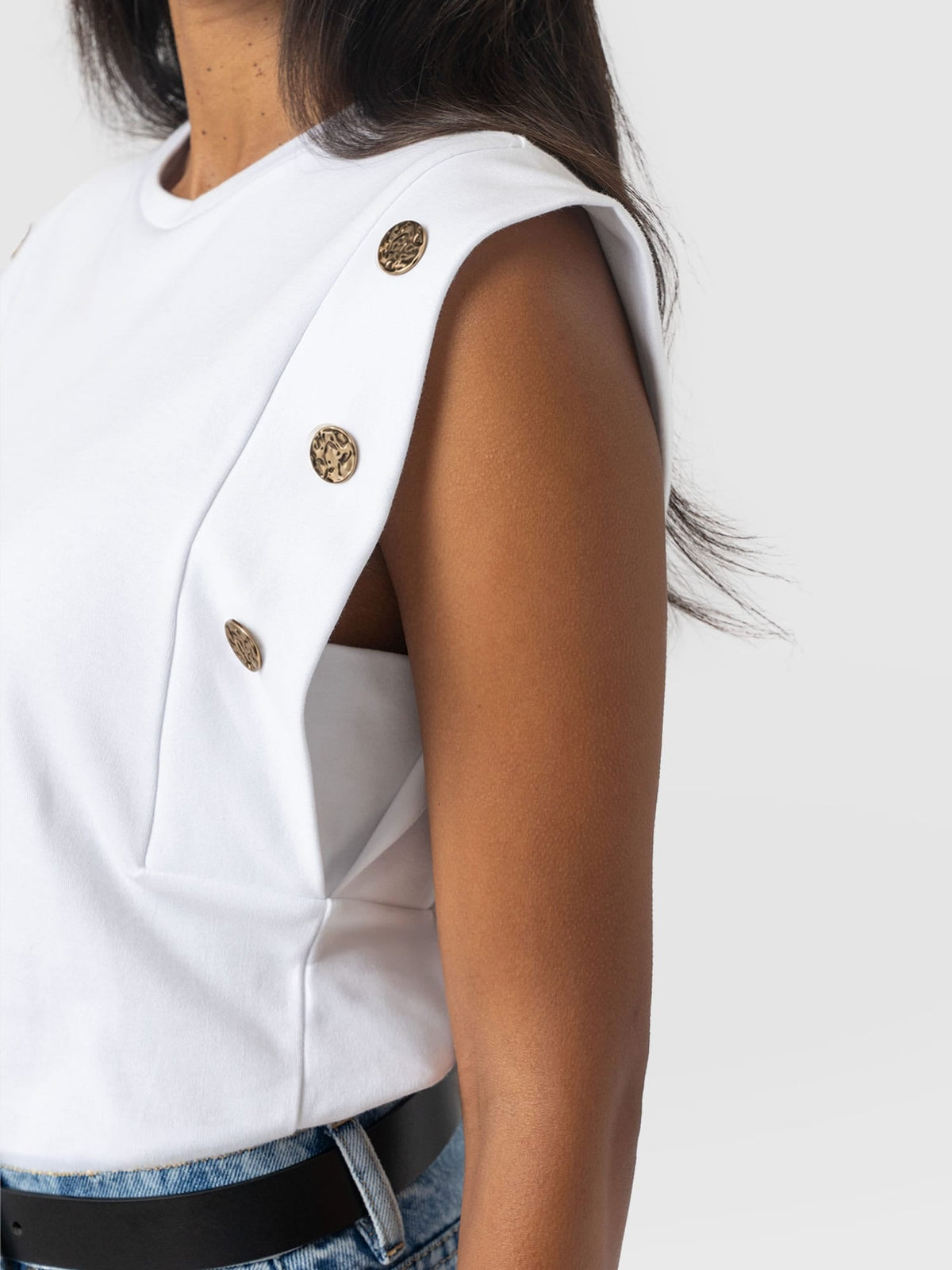 Rowan Tee - White Molten