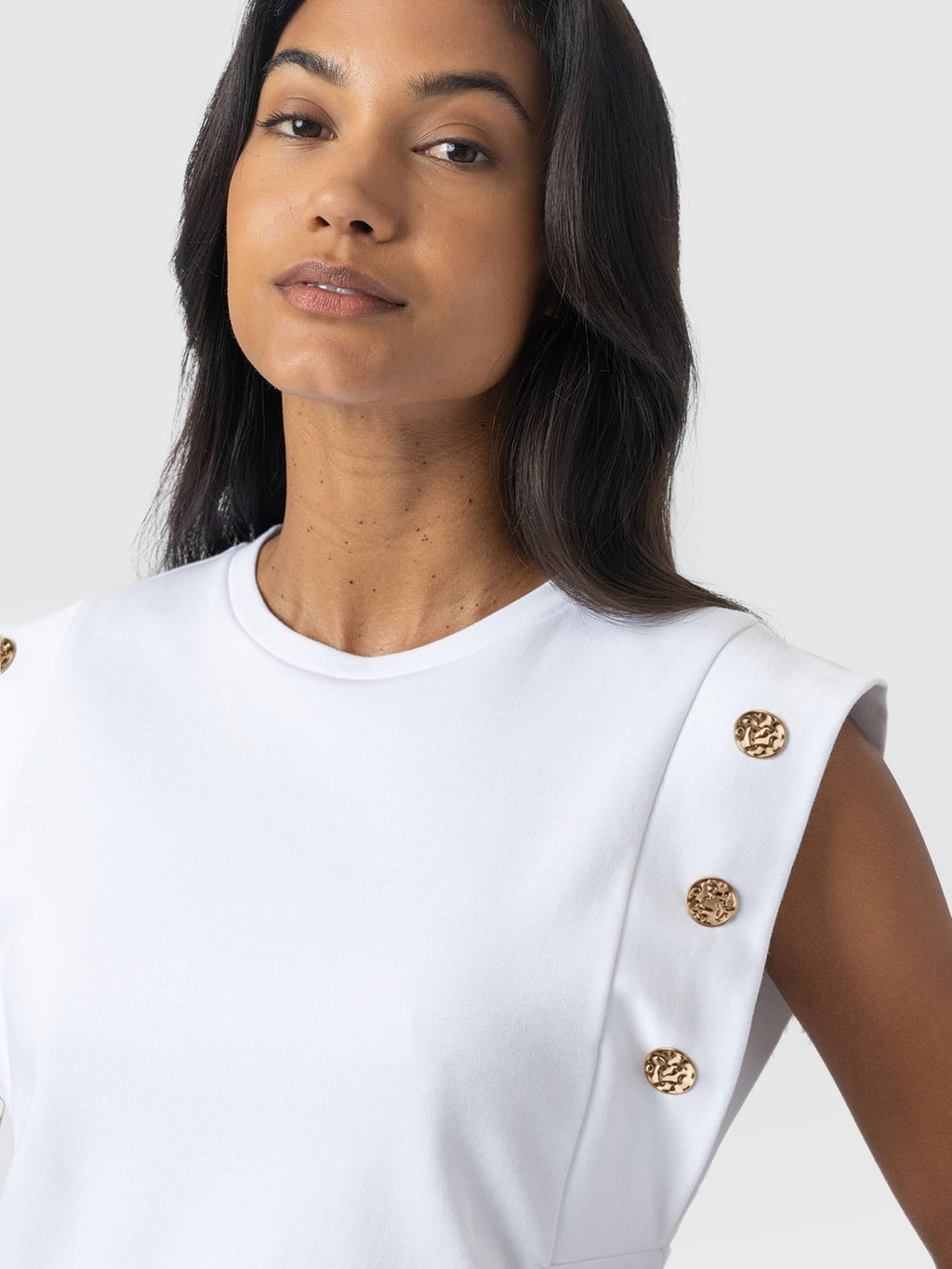 Rowan Tee - White Molten