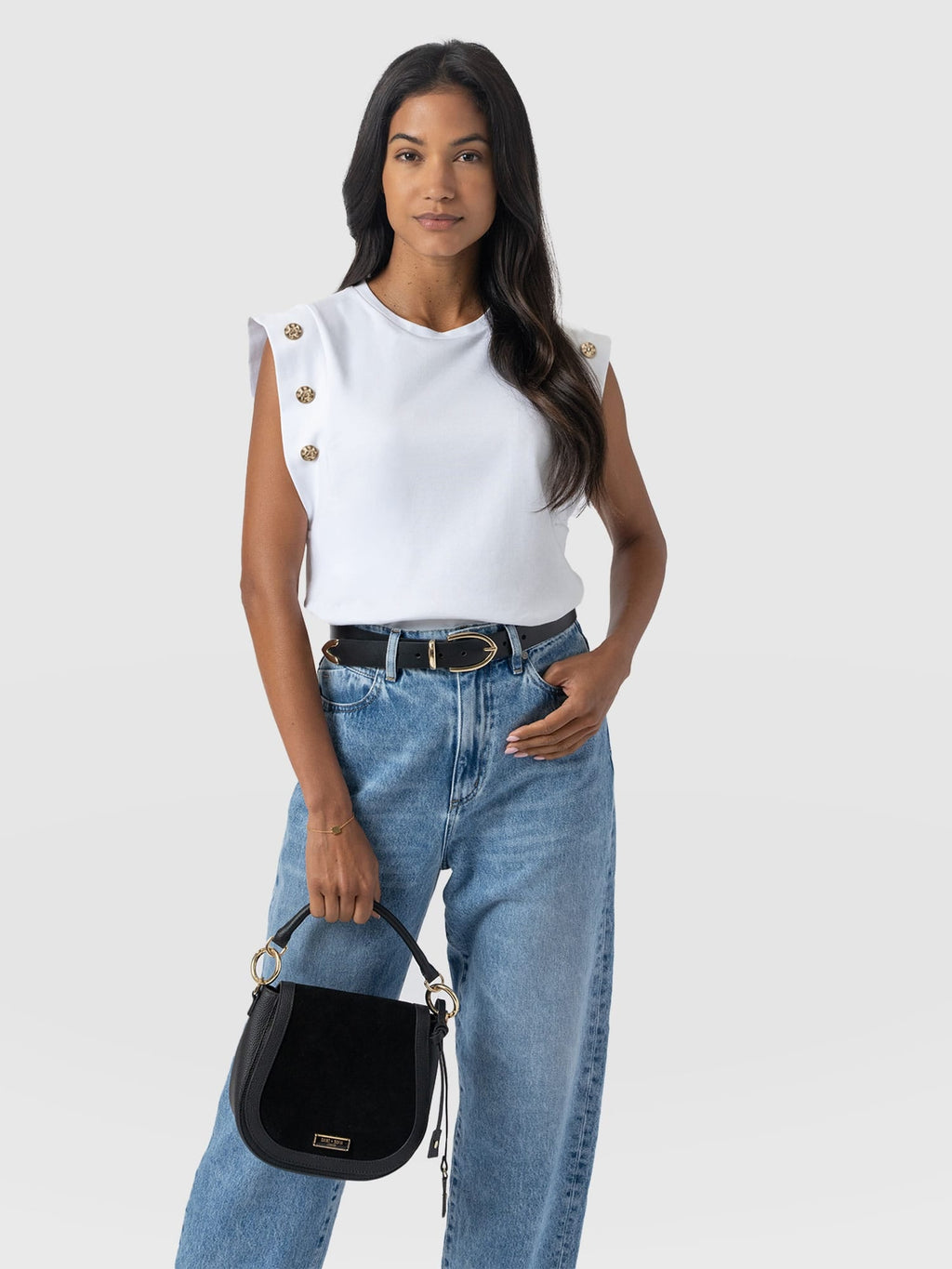 Rowan Tee - White Molten