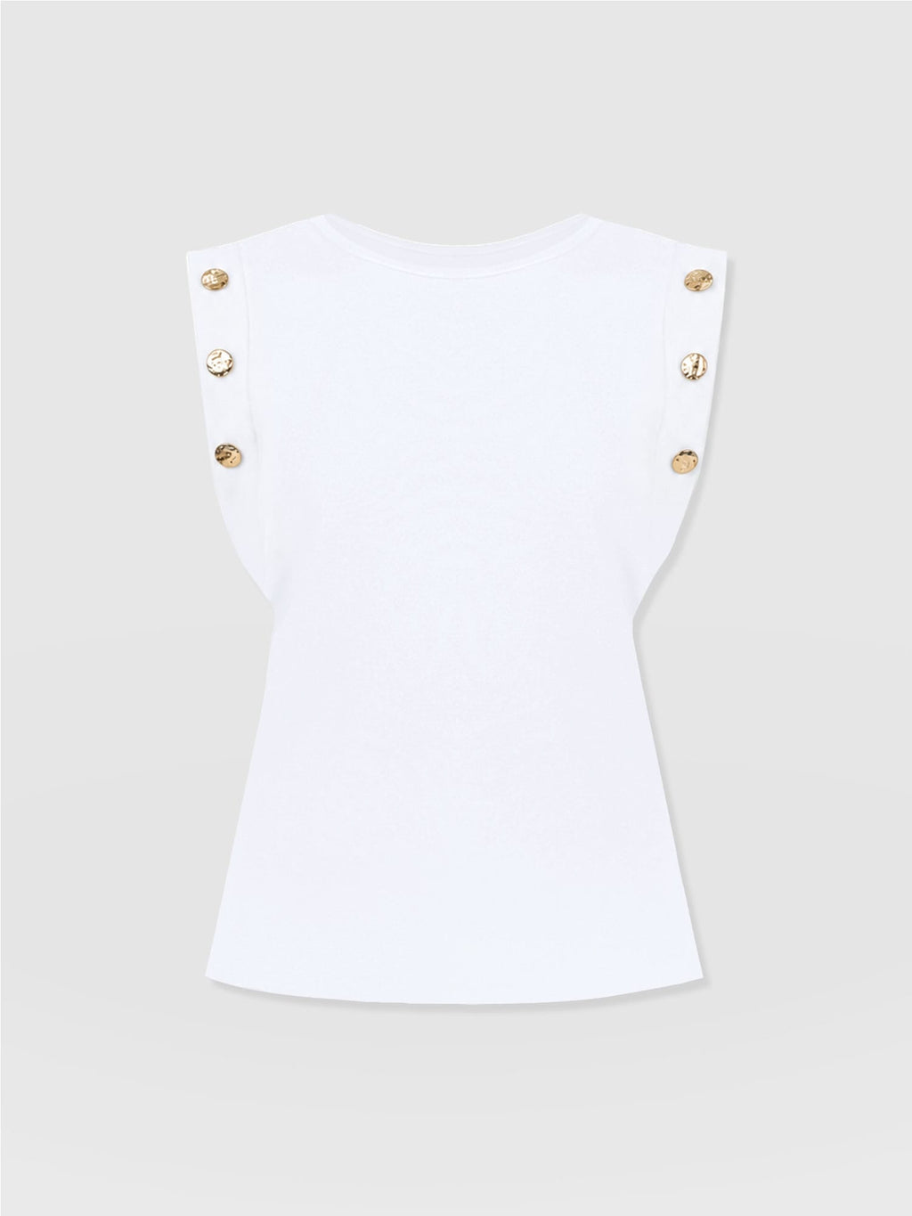 Rowan Tee - White Molten