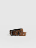Roxie Studded Belt - Camel
