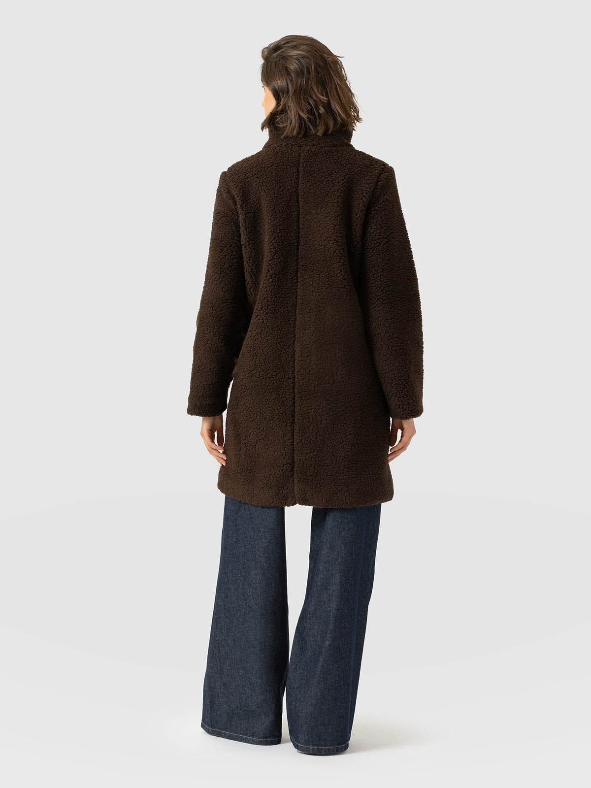 Rumer Teddy Coat - Chocolate