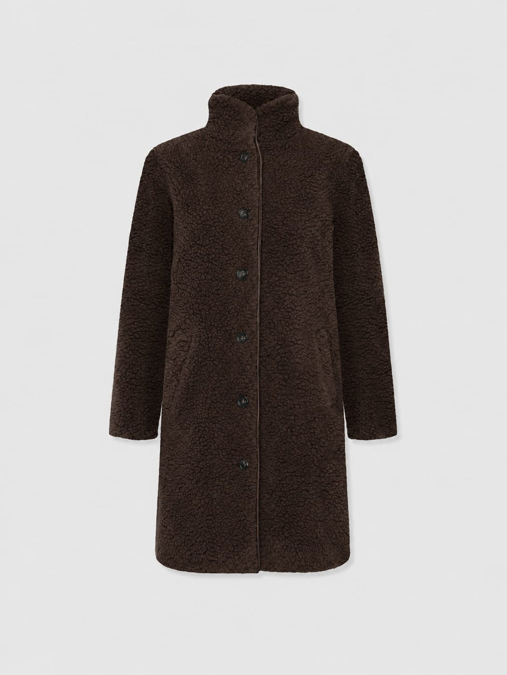 Rumer Teddy Coat - Chocolate