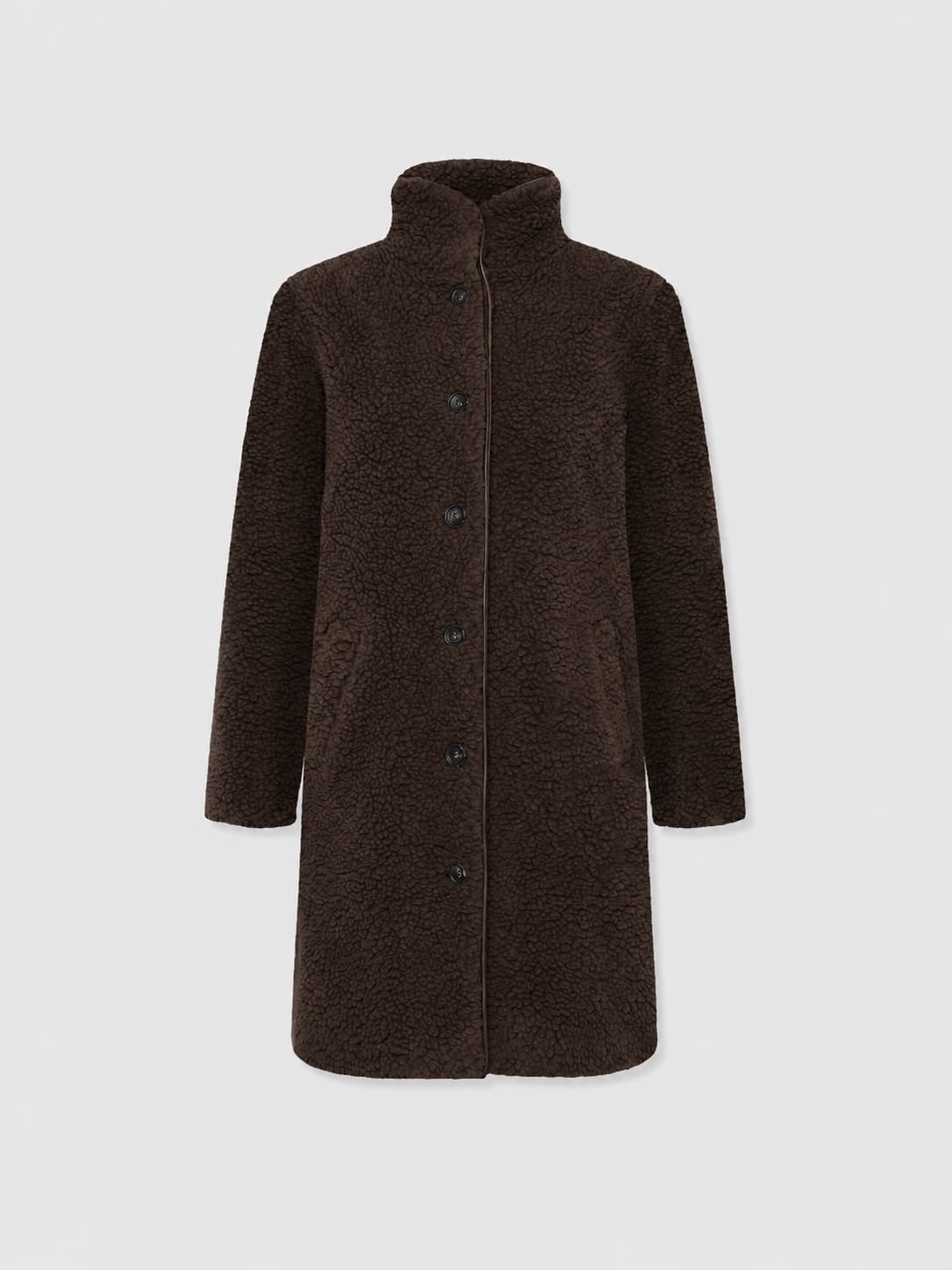 Rumer Teddy Coat - Chocolate