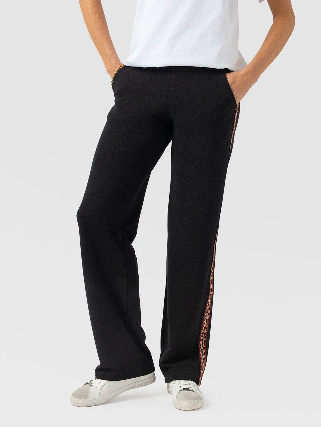 Runway Pant - Black Leopard