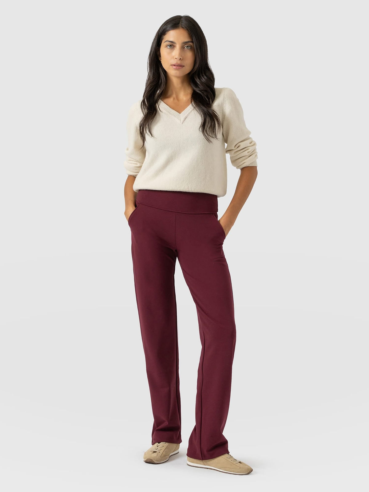 Runway Pant - Burgundy