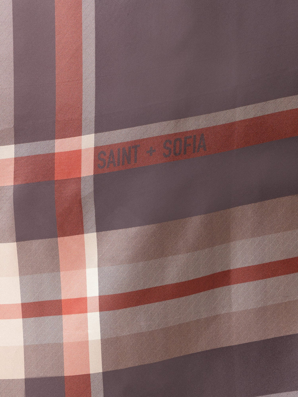 Ryder Silk Scarf - Brown Check