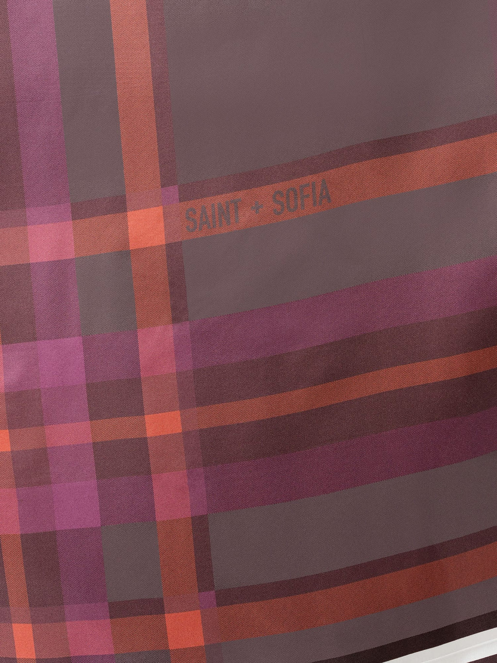 Ryder Silk Scarf - Pink Check