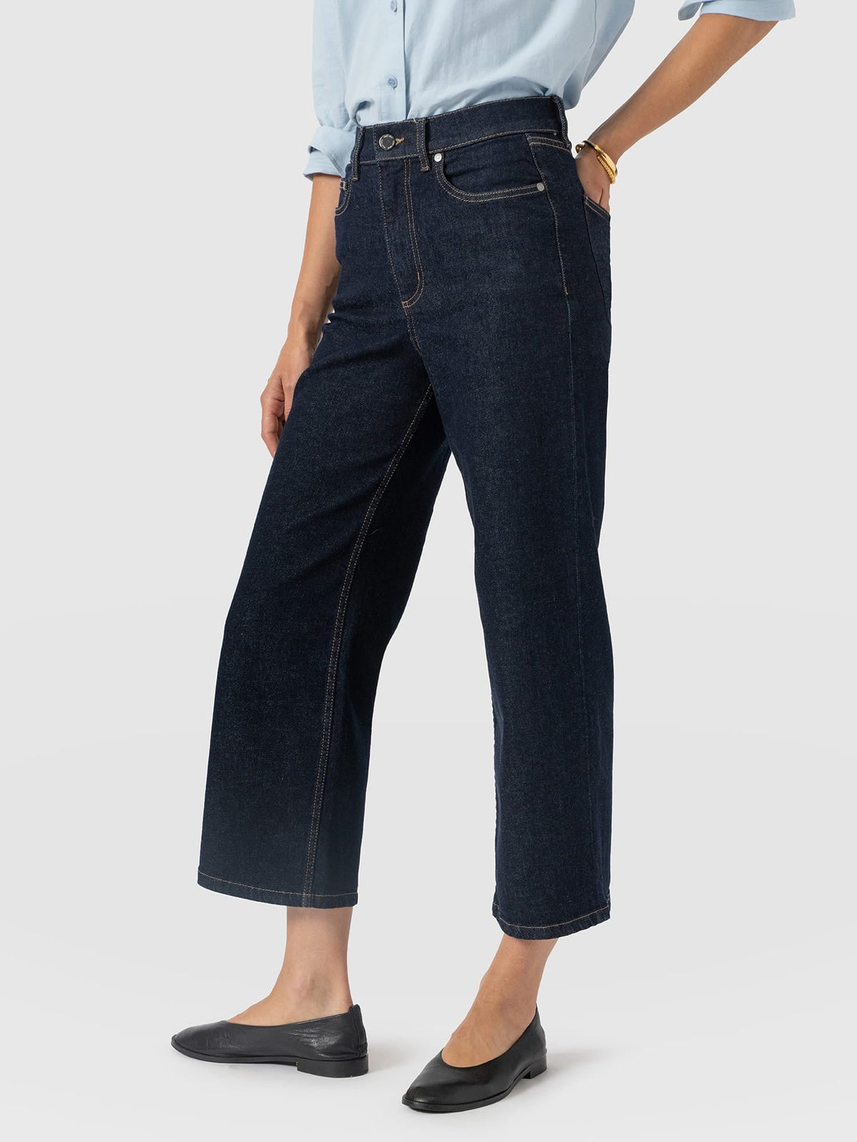 Rylie Crop Jean - Indigo