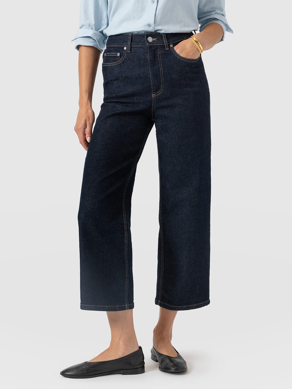 Rylie Crop Jean - Indigo