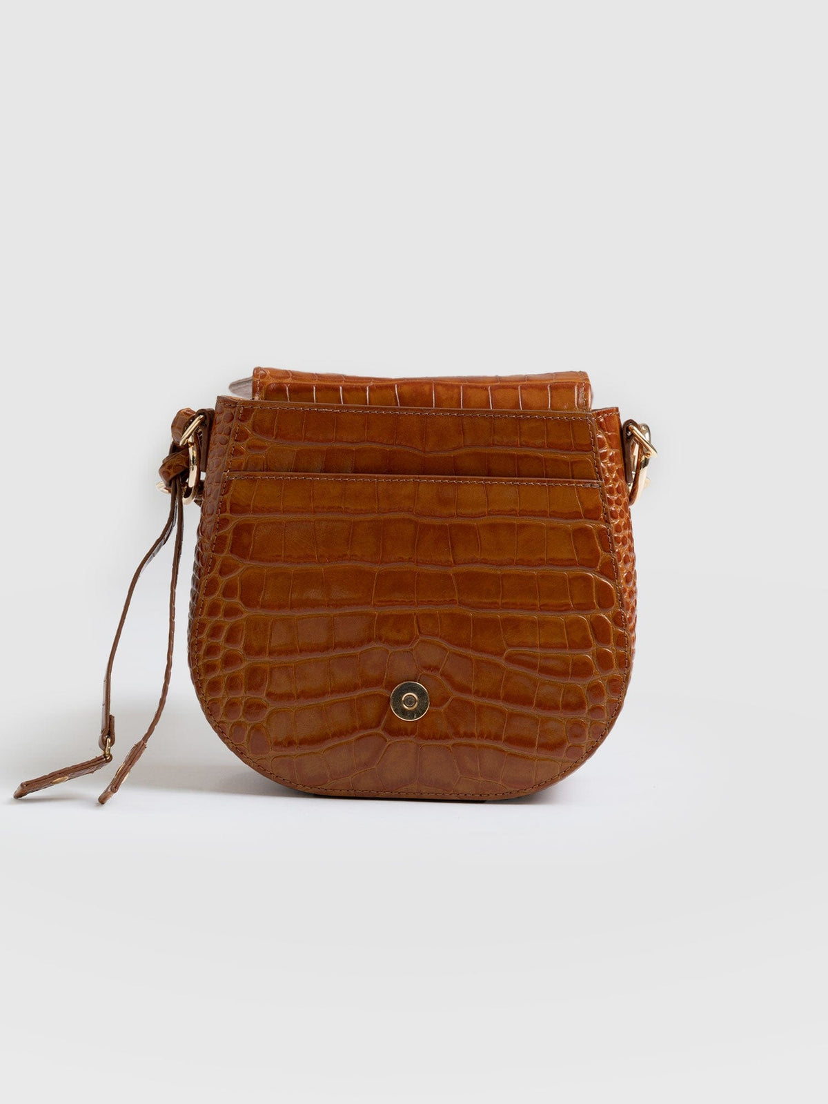 Saddle Bag - Brown Croc