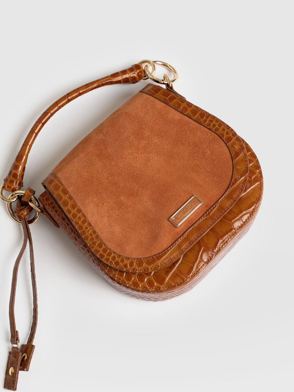 Saddle Bag - Brown Croc