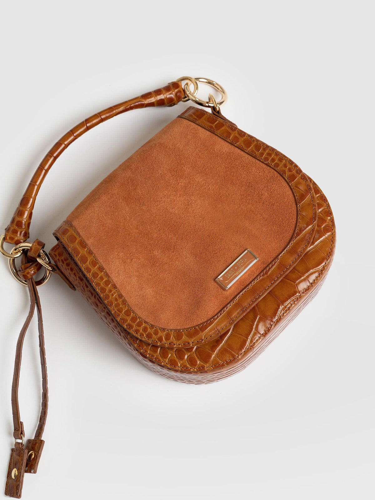 Saddle Bag - Brown Croc