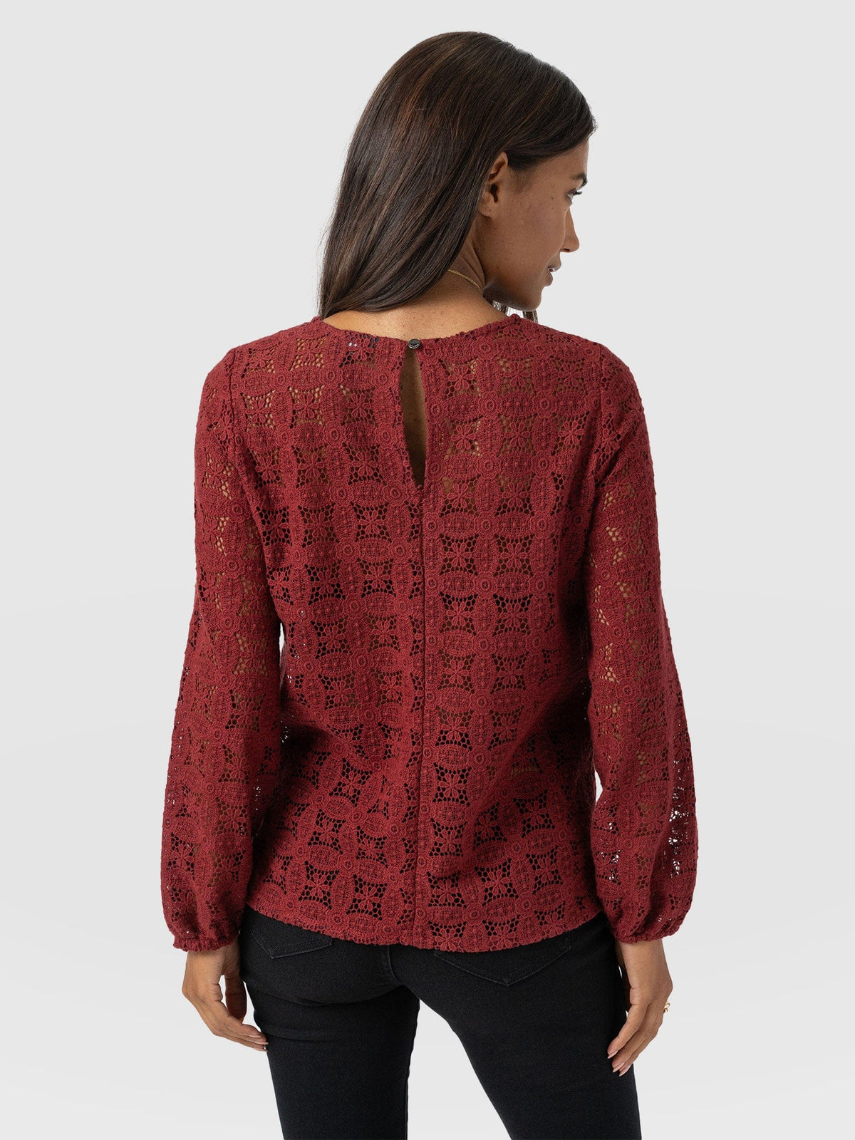 Sadie Blouse - Burgundy