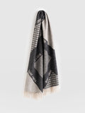 Saint + Sofia Scarf - Black/Grey