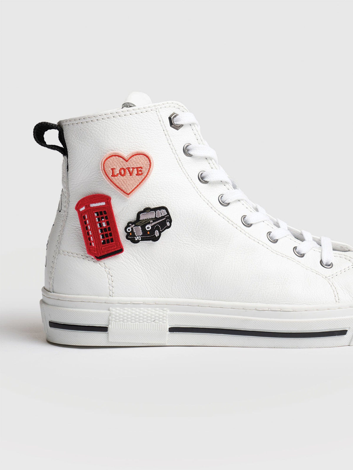 Skye High Top Sneaker - White
