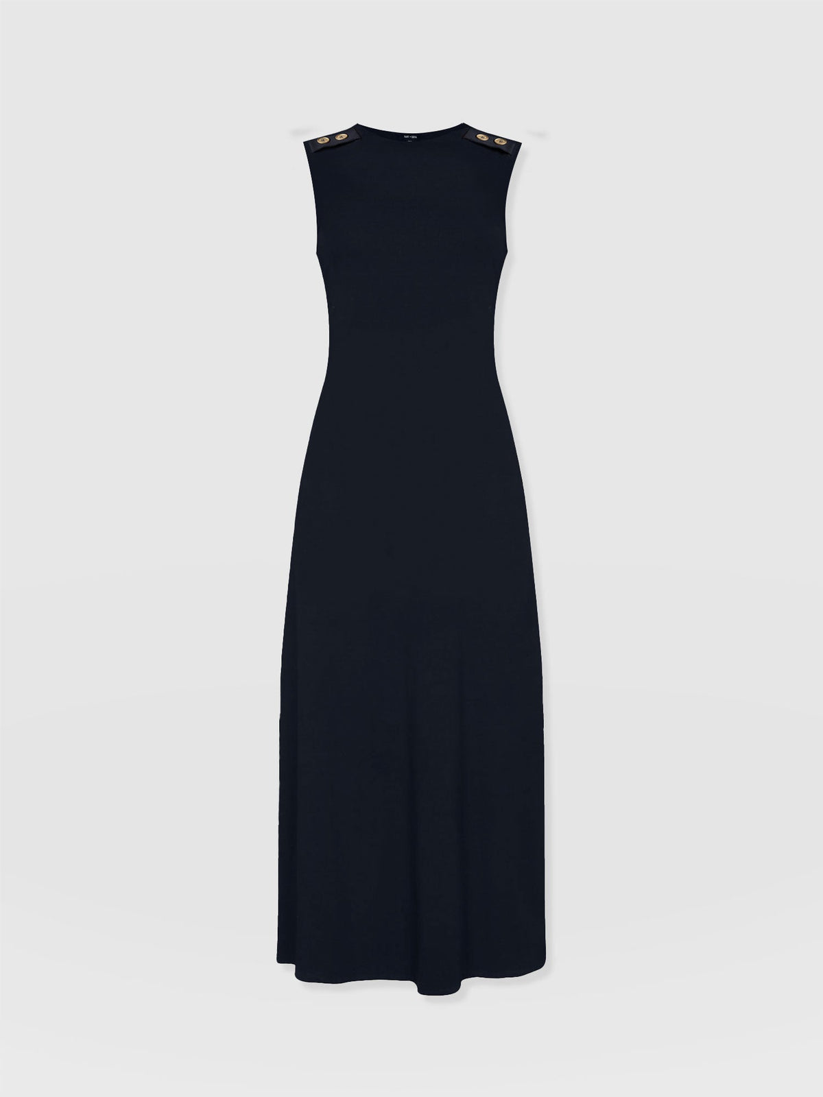 Sleeveless Runway Maxi Dress - Navy