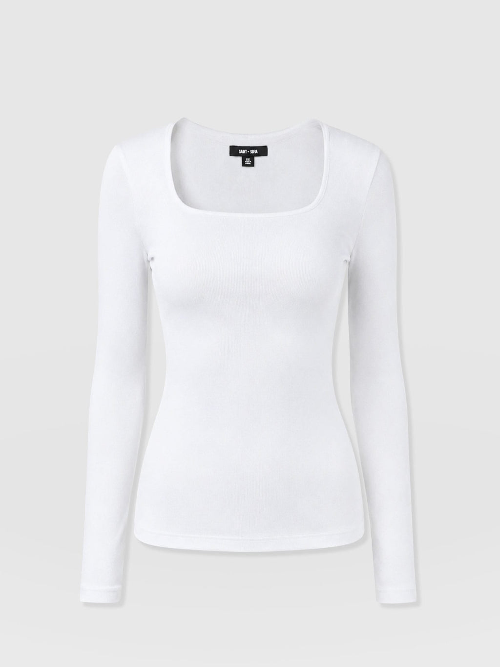 Sloane Ribbed Top - White