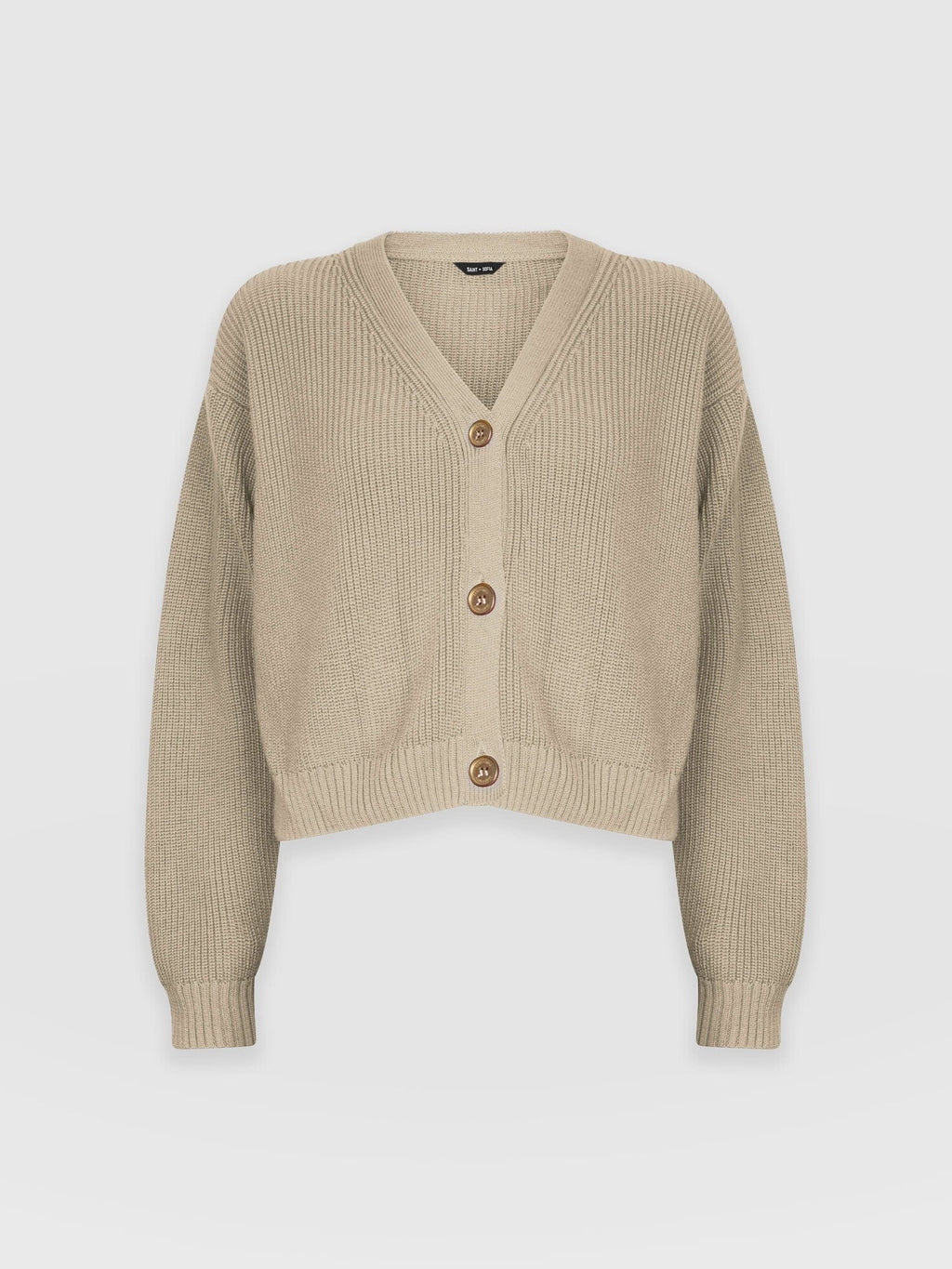 Soho Crop Cardigan - Beige