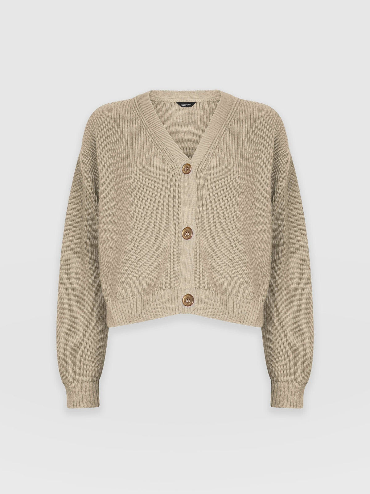 Soho Crop Cardigan - Beige