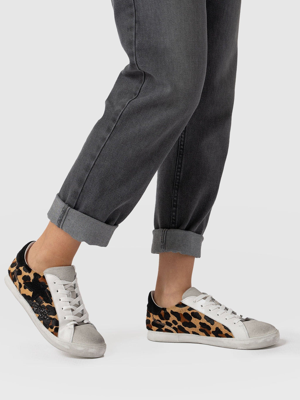 Spitalfields Sneaker - Leopard/Star