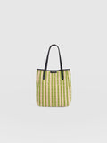 Stella Shopper Bag - Green Raffia
