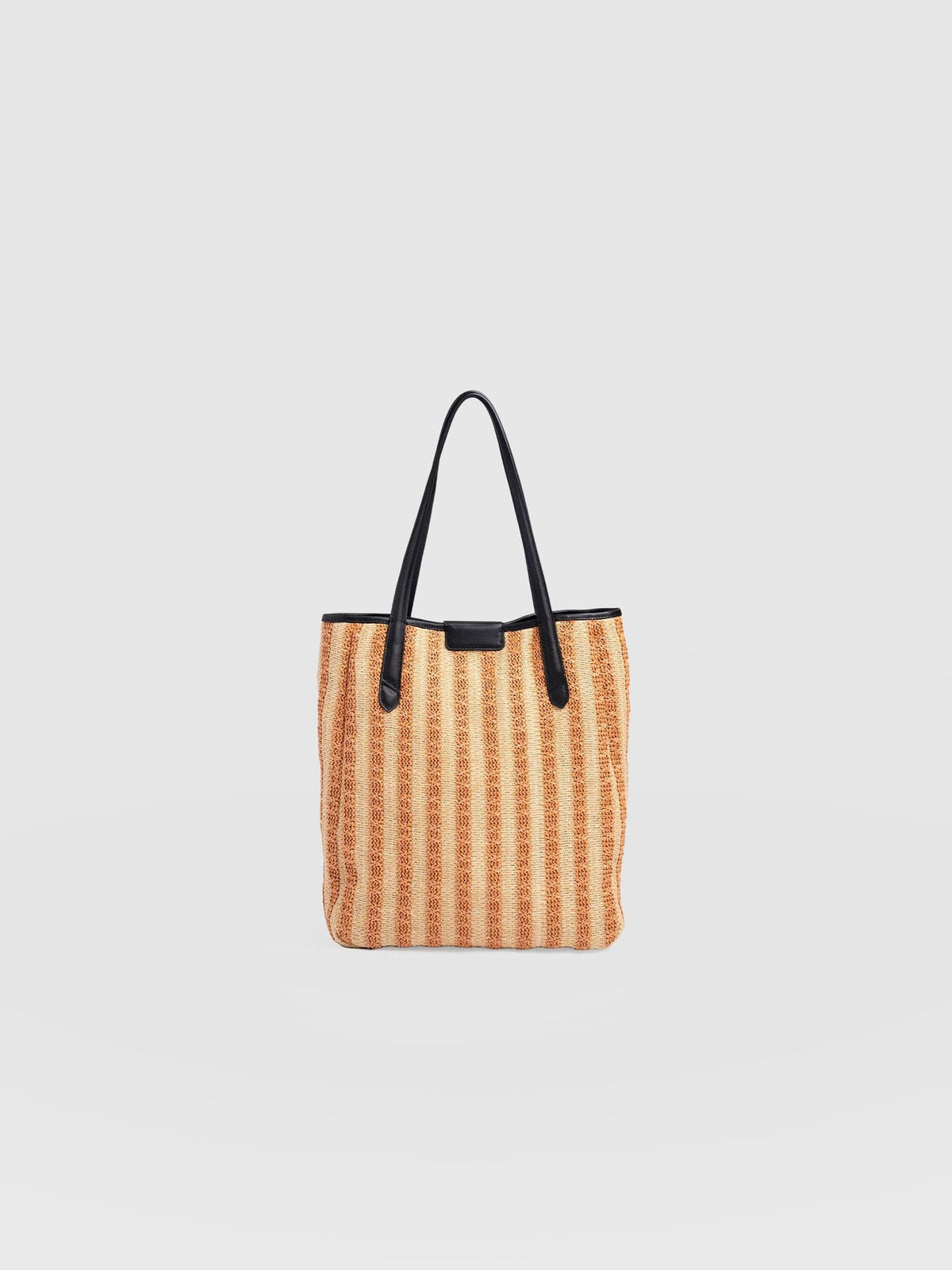 Stella Shopper Bag - Orange Raffia